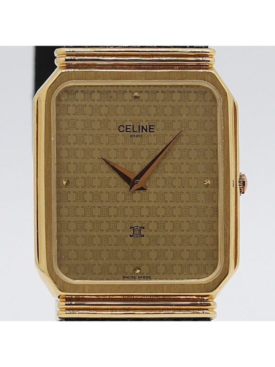 Celine Accessories - Celine Quartz Gold Dial Watch Tam